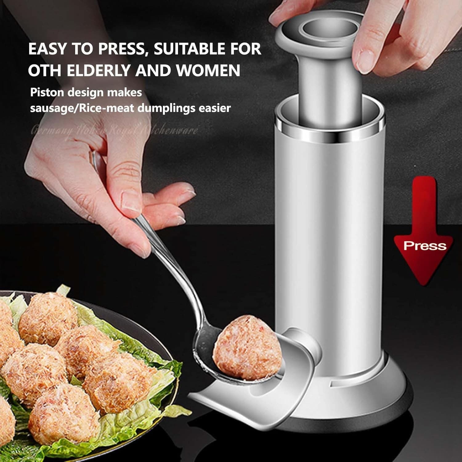 Sausage Stuffer Meatball Maker - 2 in 1 Vertical Sausage Maker Machine Sausag... 4
