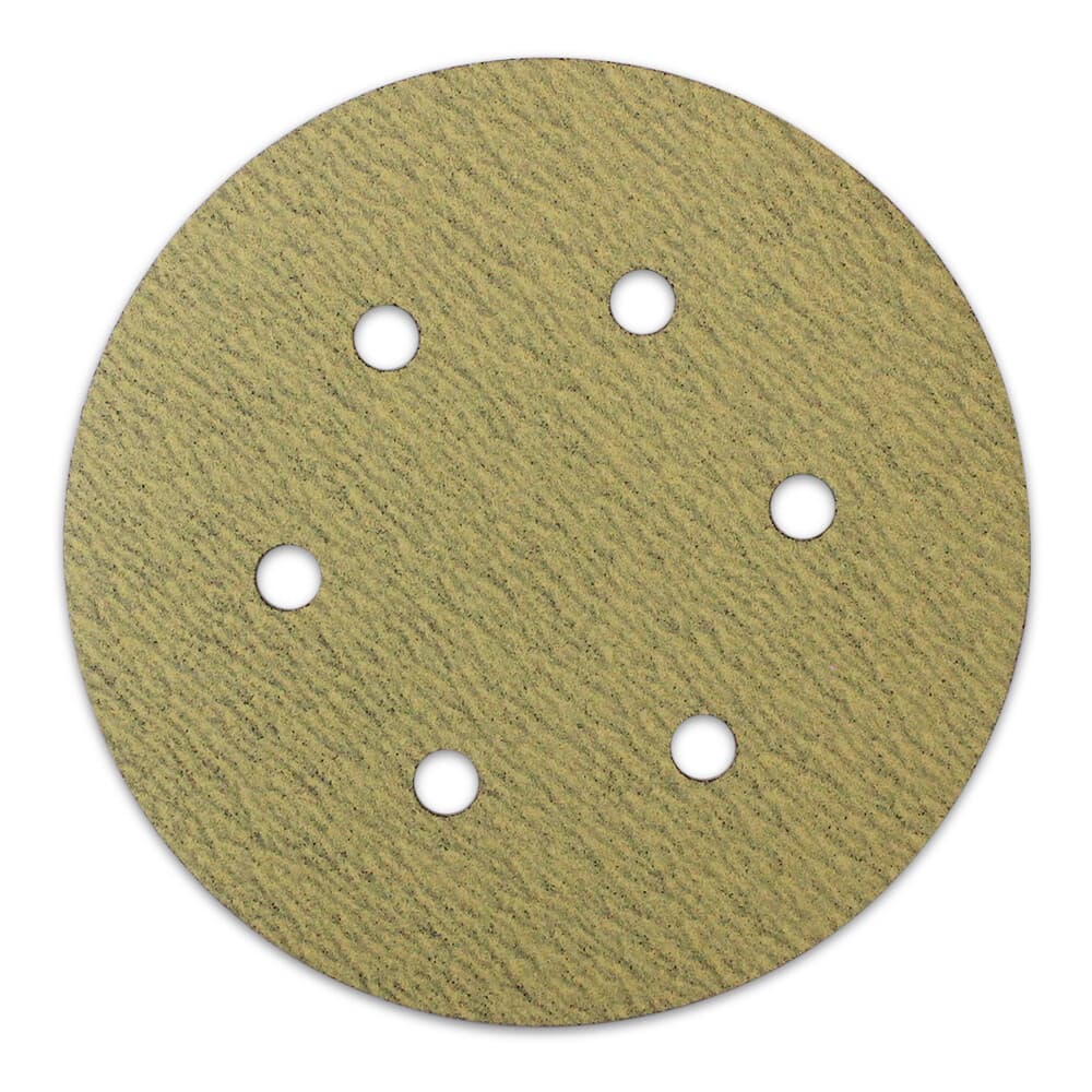 100 Pack - 6" Inch 6 Holes 150 Grit Hook & Loop Sanding Discs Orbital DA Disks 6