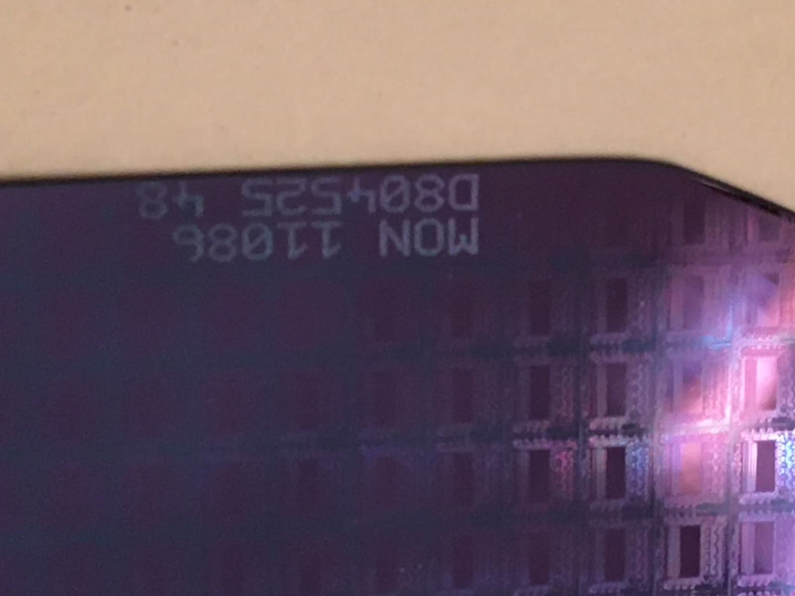 4" Unknown "MON" Silicon Wafer 1980s Extremely Rare 4