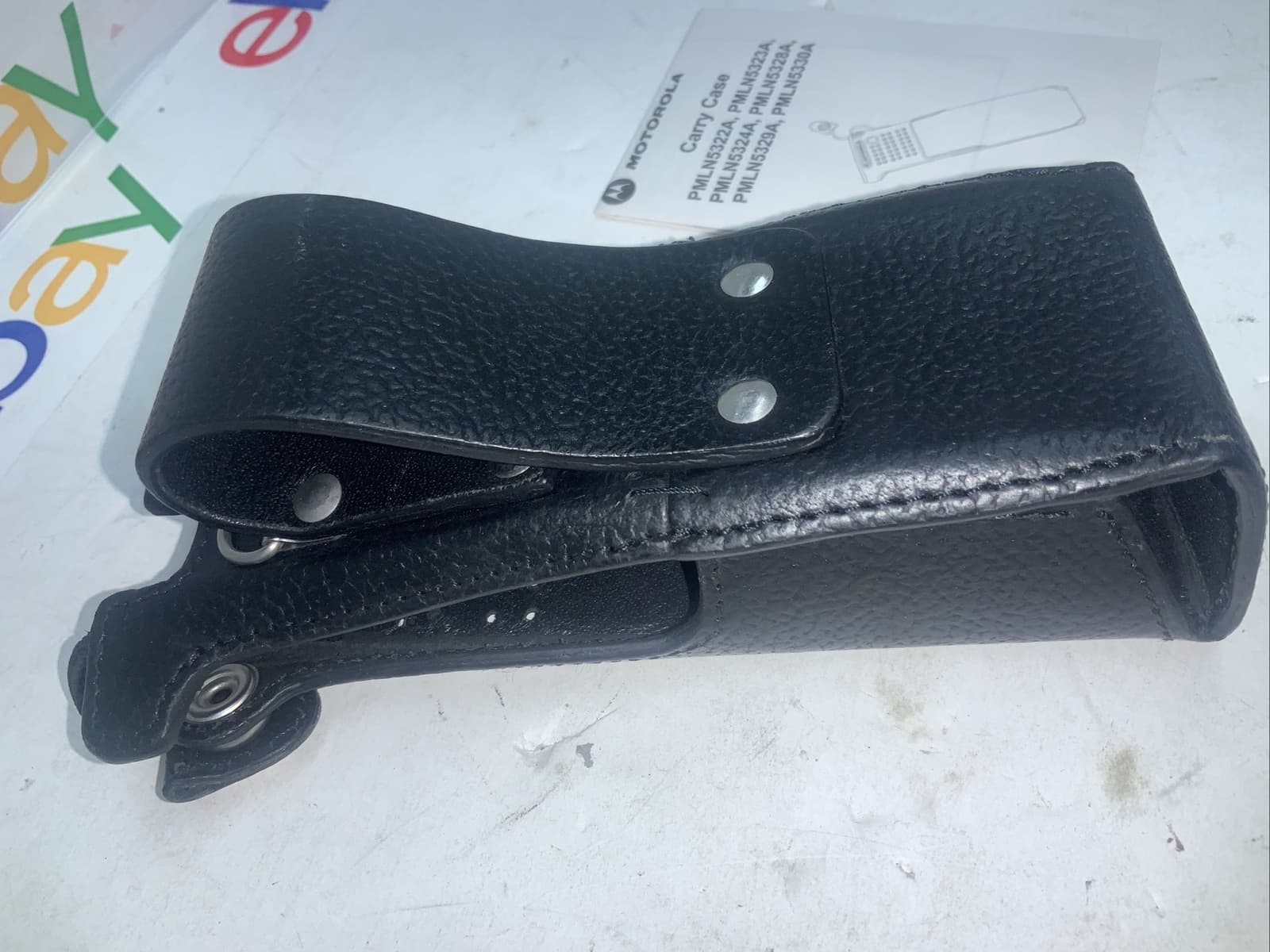 Motorola 3'' Fixed Belt Loop Leather Case APX7000 PMLN5323A PMLN5323B,PMLN5323C 5