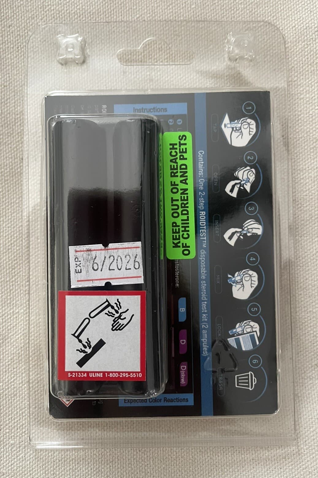 Roidtest Testosterone Testing Kit Unopened 2