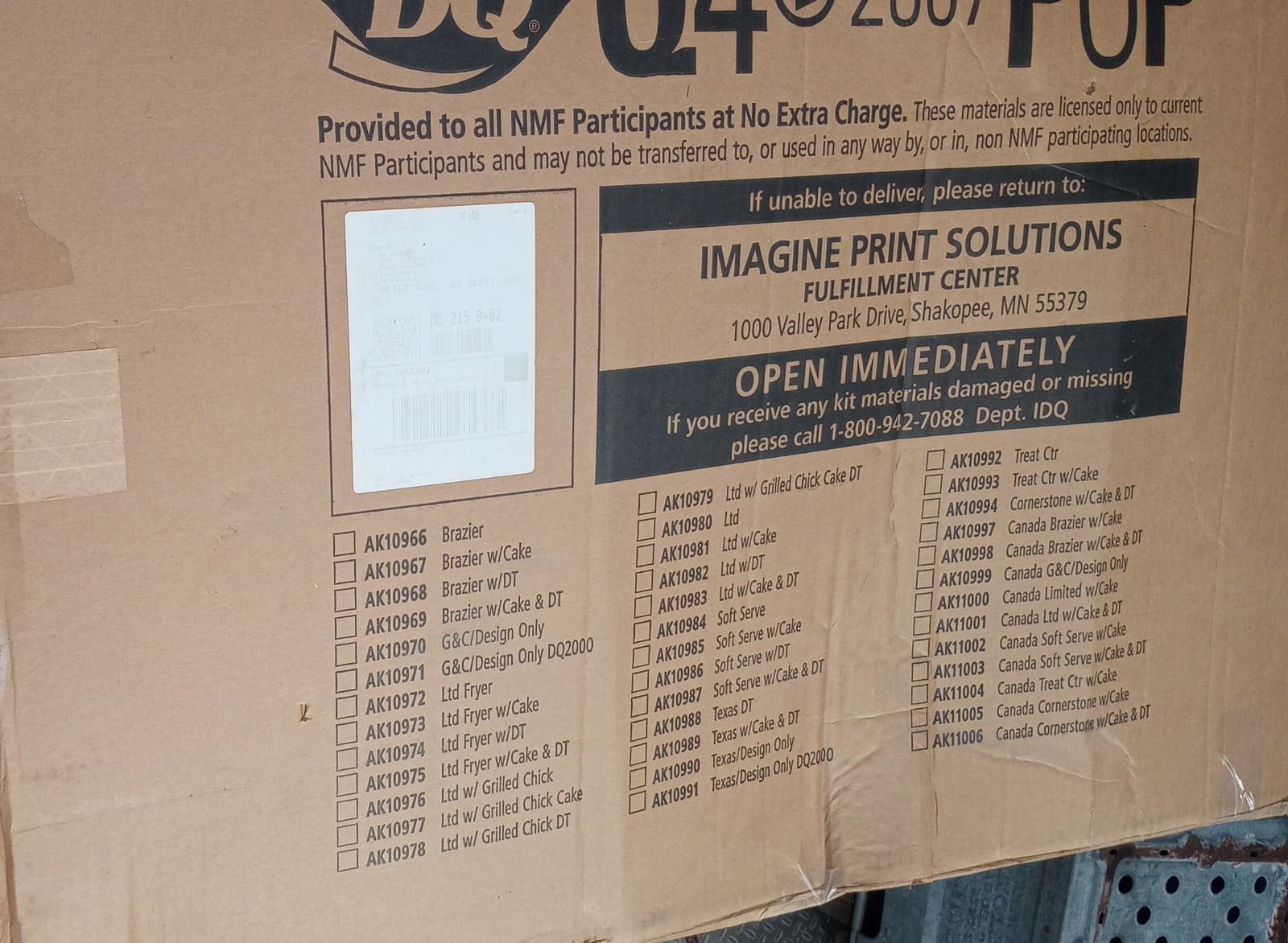 2007 Dairy Queen Complete Sales Package NOS In The Original Box  6