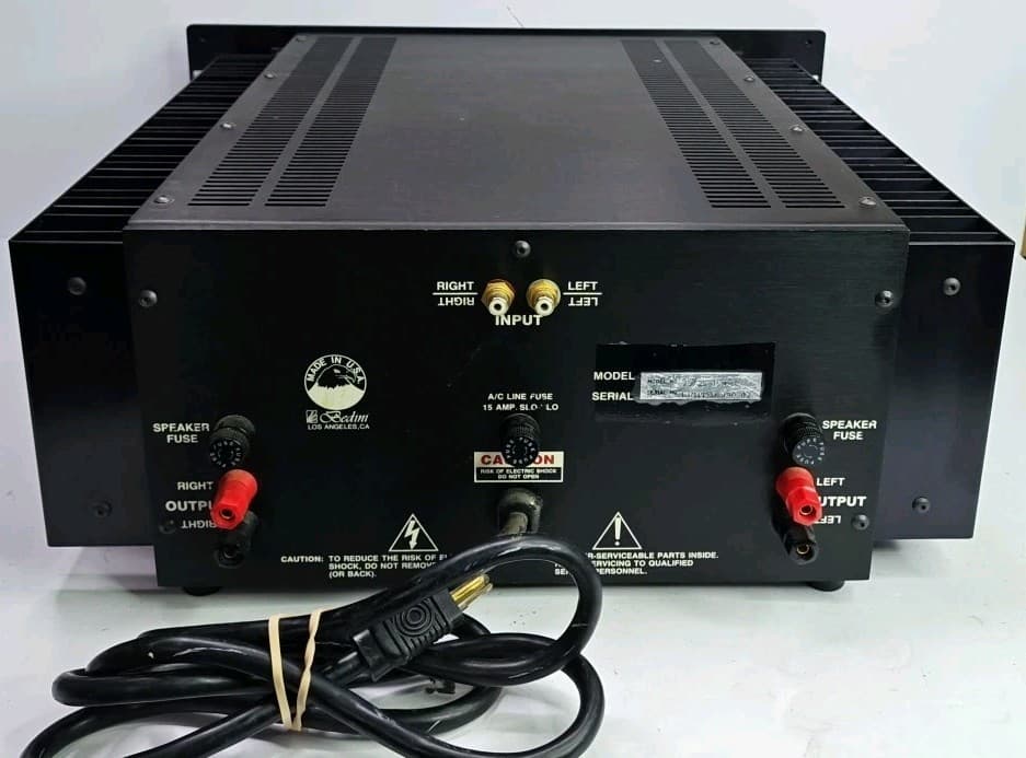 Bedini 25/25 1 Meg Class A 2 Channel Amplifier RARE Working Signed 5