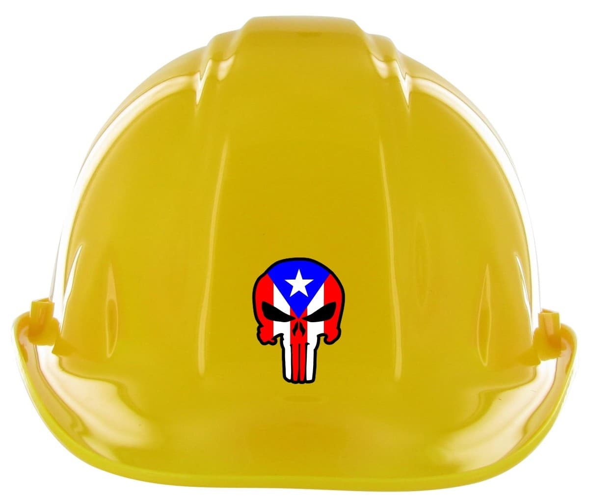 Puerto Rico Punisher Skull Hard Hat Stickers Laborer Foreman Helmet Decals Rican 2