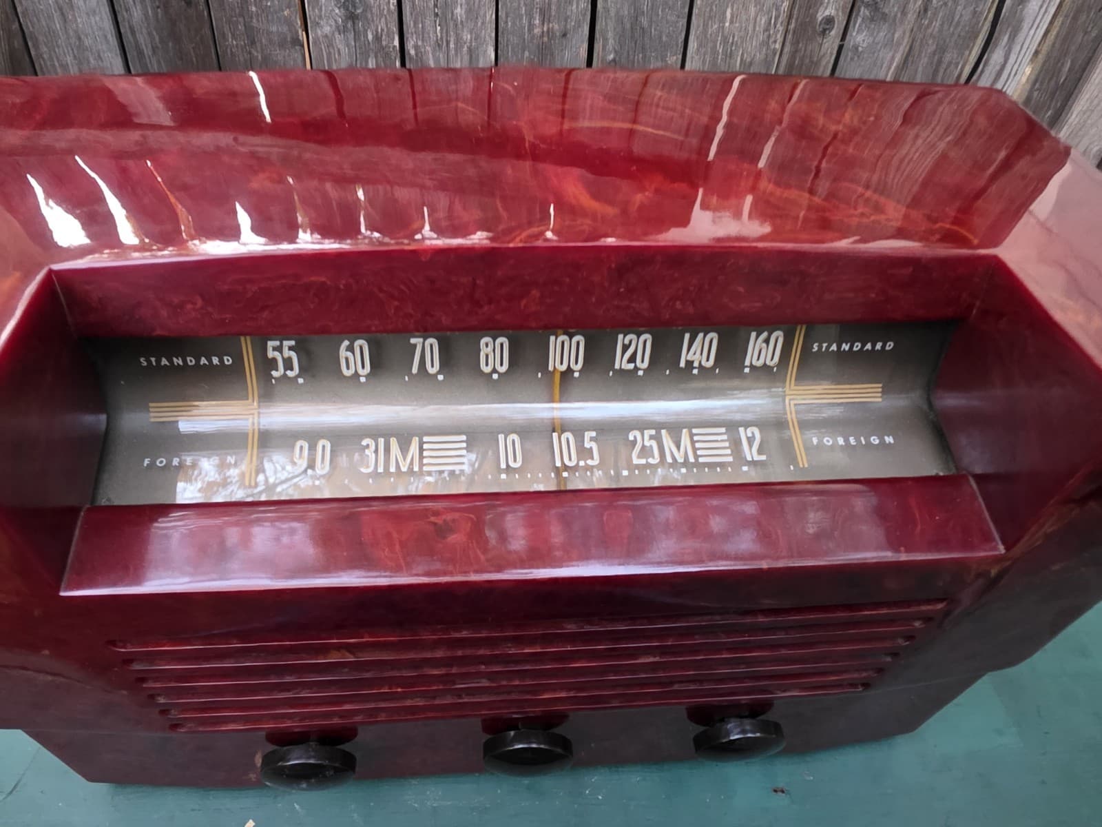 RCA 66X6 CATALIN (1946) TUBE RADIO W/SW 2