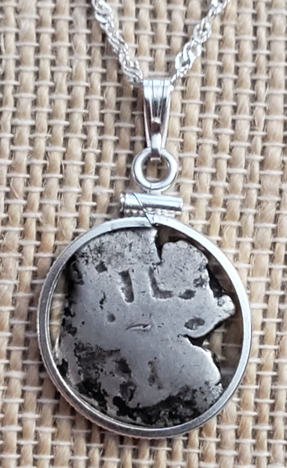 Authentic Spanish Colonial Pirate Shipwreck 1 Real Silver Cob Coin Necklace 6