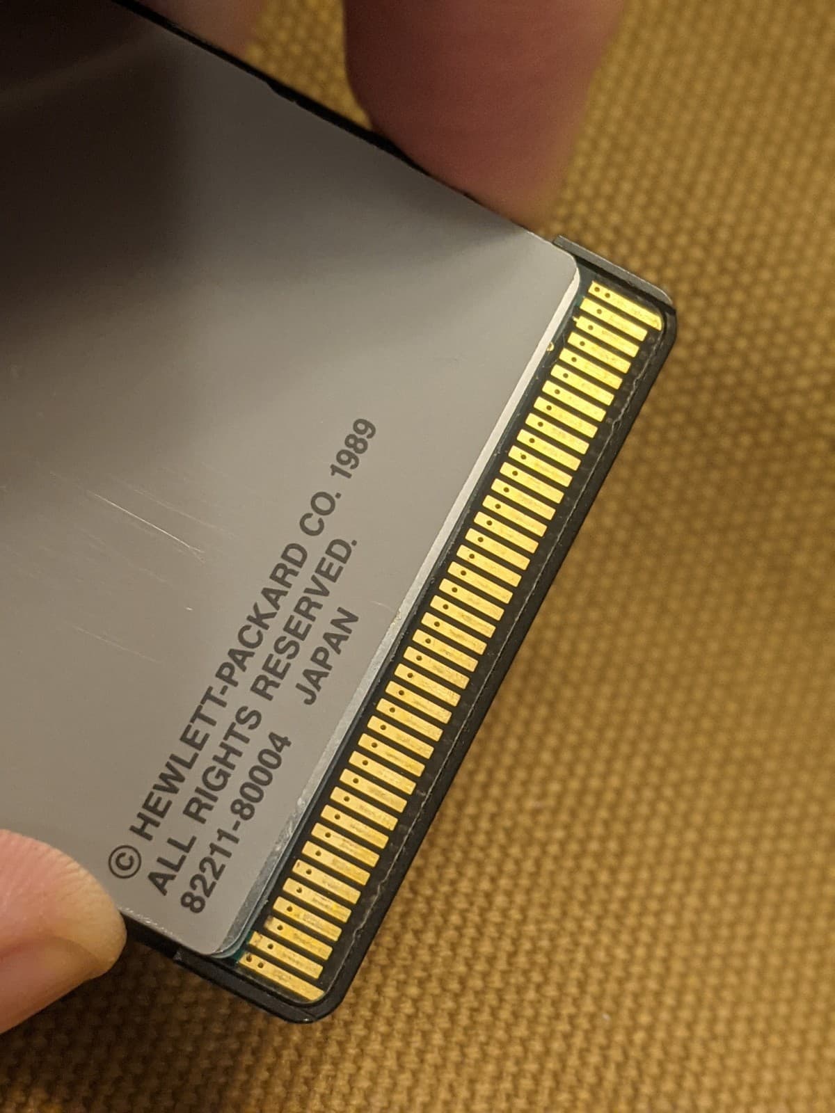 Hewlett Packard HP 82211A HP Solve Equation Library card for HP48SX - Tested 3