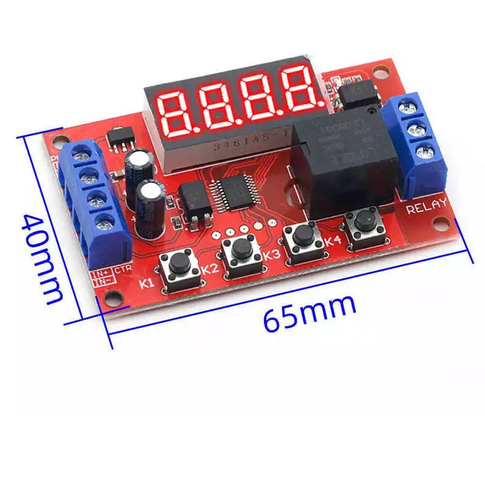 2PCS DC 12V 10A Adjustable Time Delay Relay Module LED Digital Timer Switch US 2