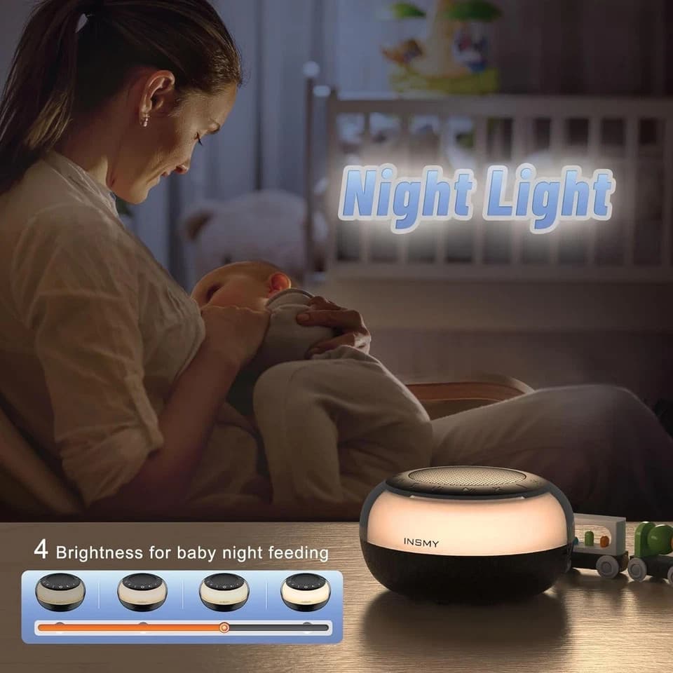 Sound Machine White Noise Rain Ocean Soothing Sounds Therapy Relax Sleep Music 4