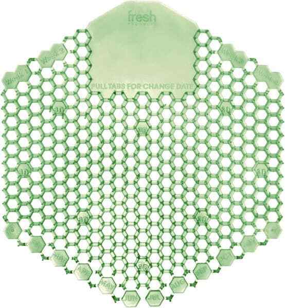 Pack of 10 PRO-SOURCE Urinal Screens: Green, Cucumber Melon Scented 5