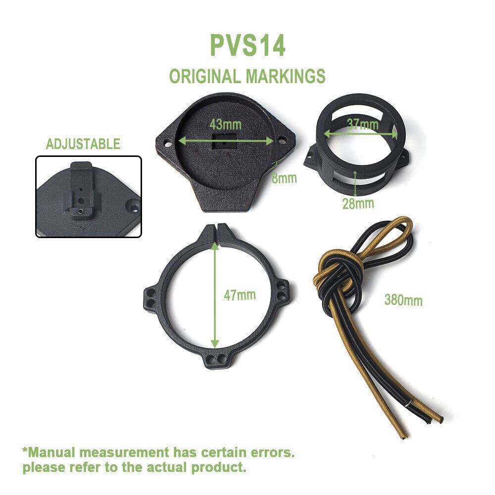 PVS14 Night Vision Scope Lens Cap Protective Cover Aperture Cap NVG Accessories 2