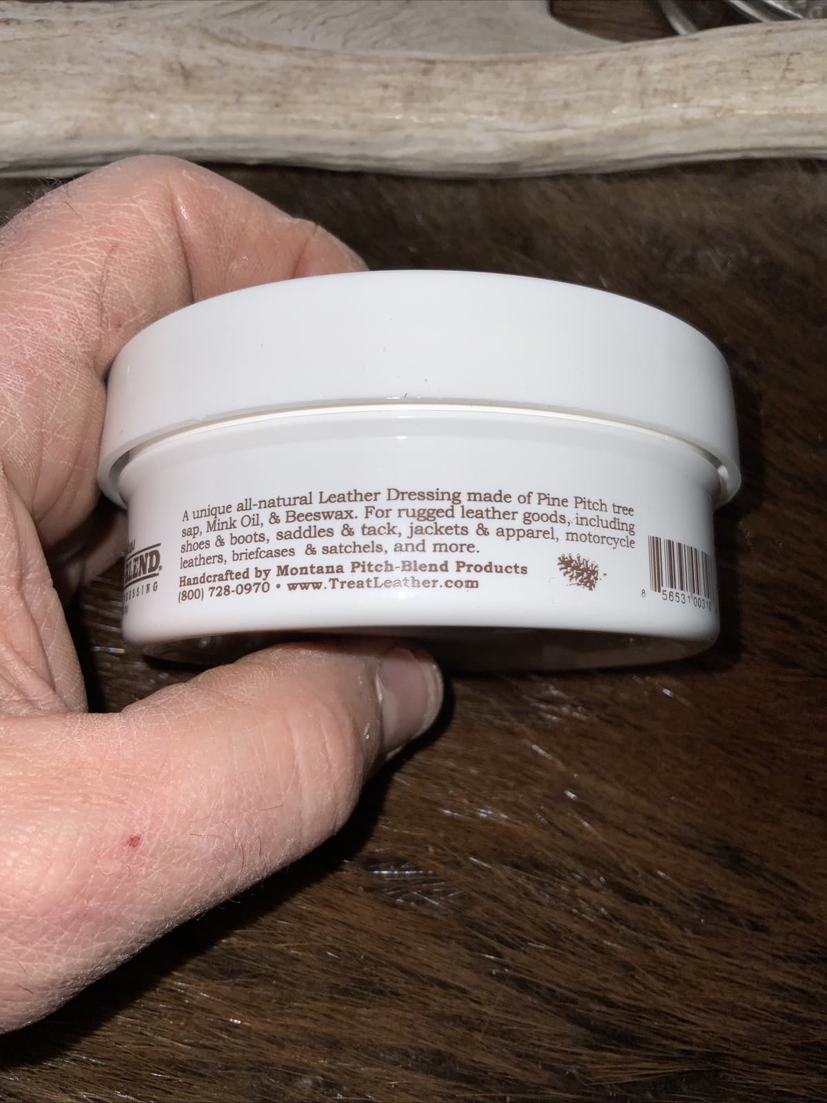 Montana Pitch Blend Leather Conditioner Paste, Boot cream, 4 Ounce Container! 4