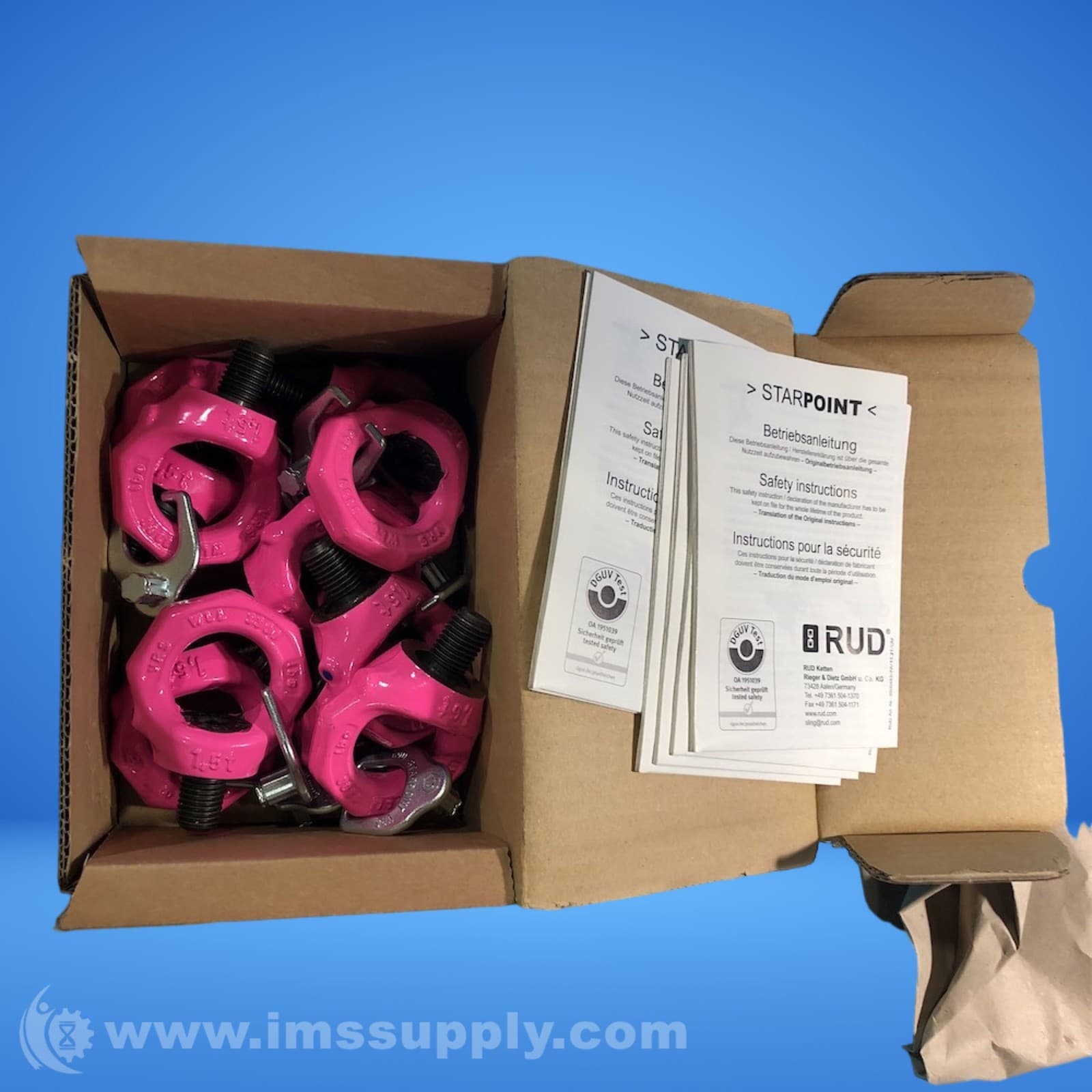 RUD VRS-F1,5tM16 Box of 10 Hoist Rings 0718 3