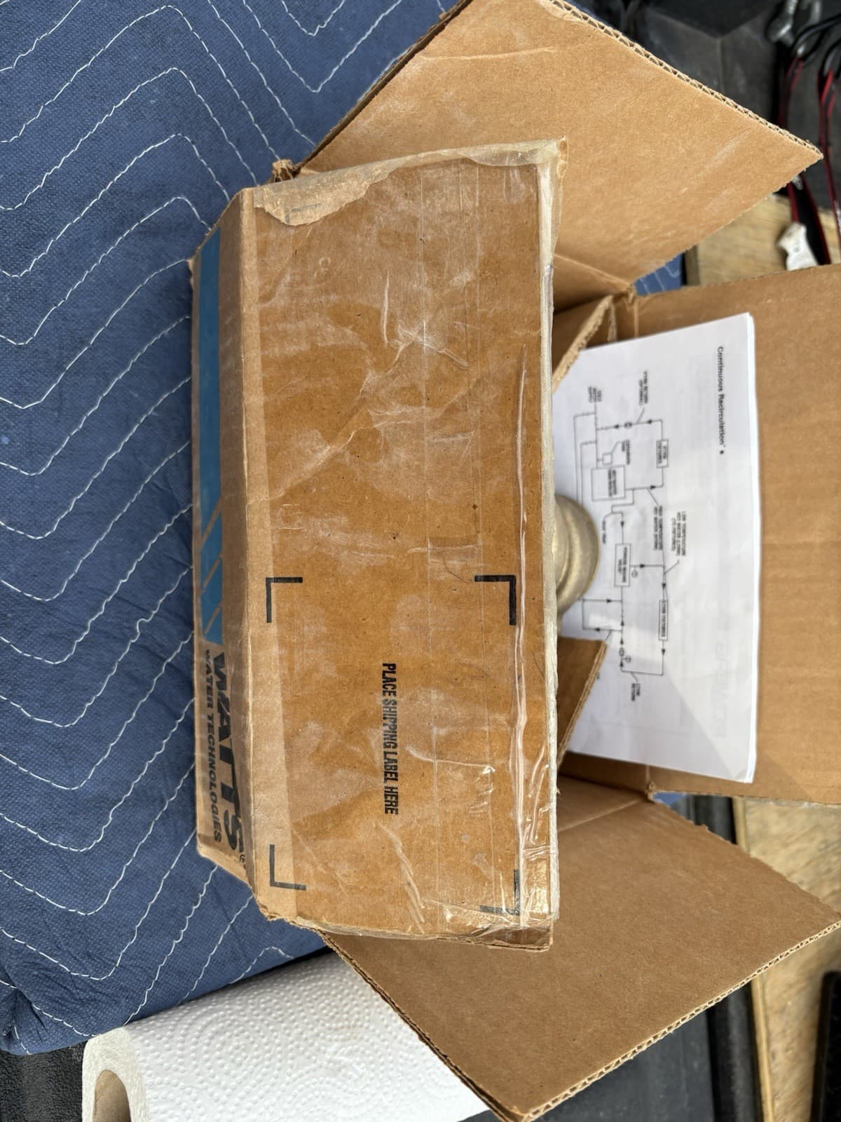 Powers Hydroguard Watts  LFMM431-1 3/4 in Mixing Valve LF Rough Bronze 4