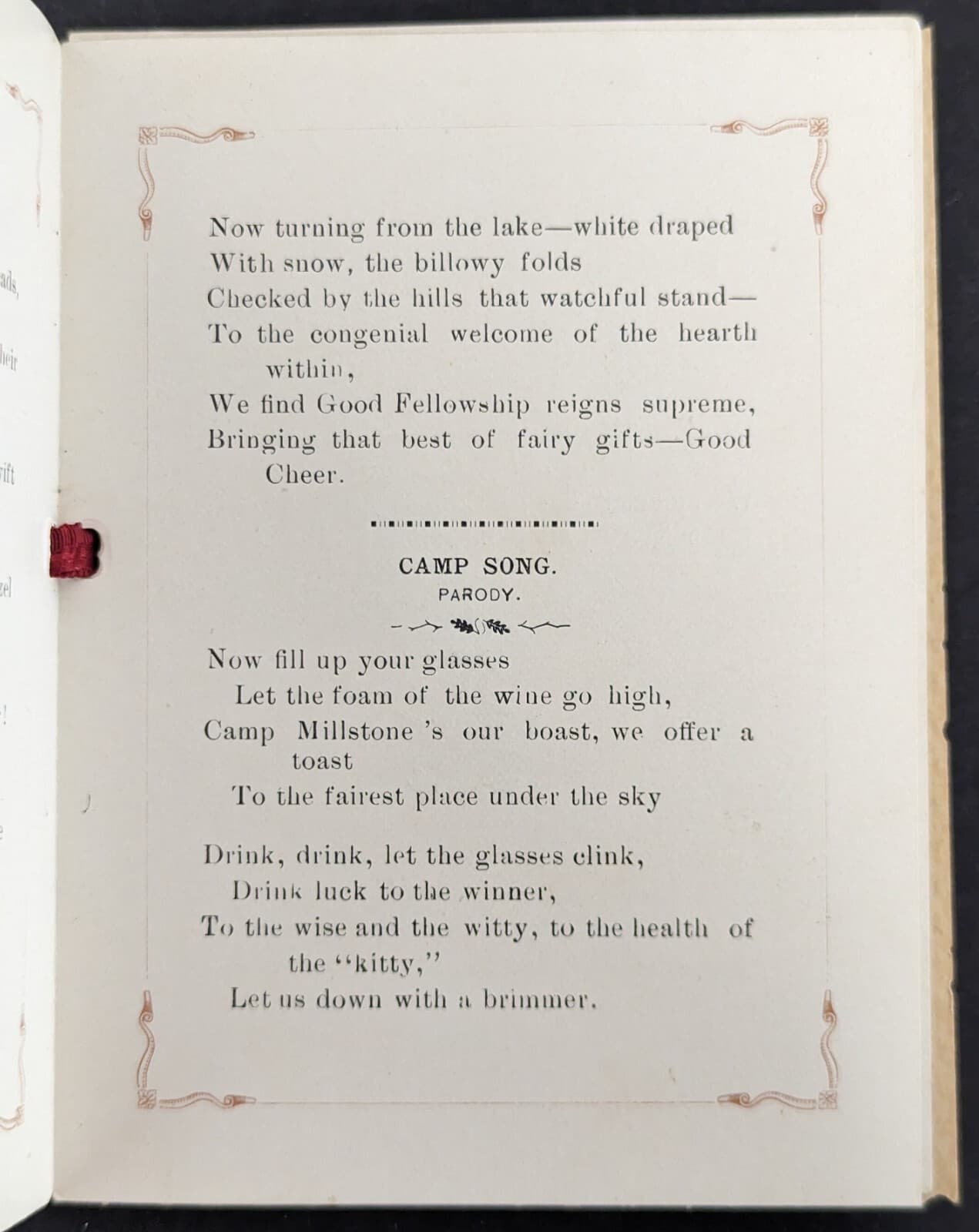 Antique 1893 Camp Millstone Ellerbe North Carolina Fishing Trip Souvenir Booklet 5