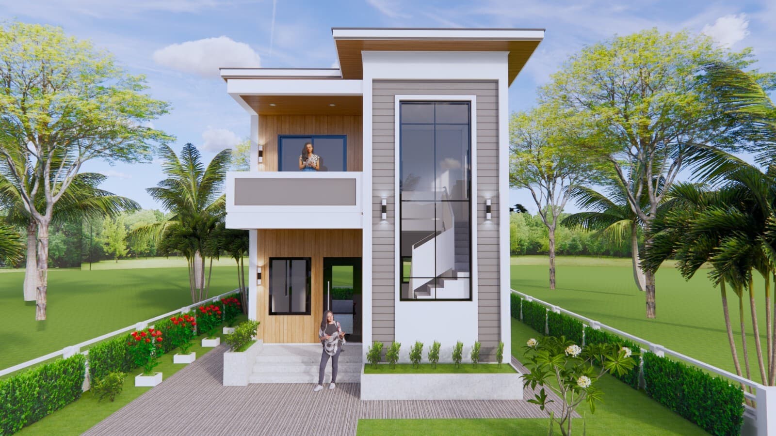 20x30 Feet Small House Plan 6x9 Meter 2 Beds 2 Baths PDF Plan (A4 Hard Copy) 3