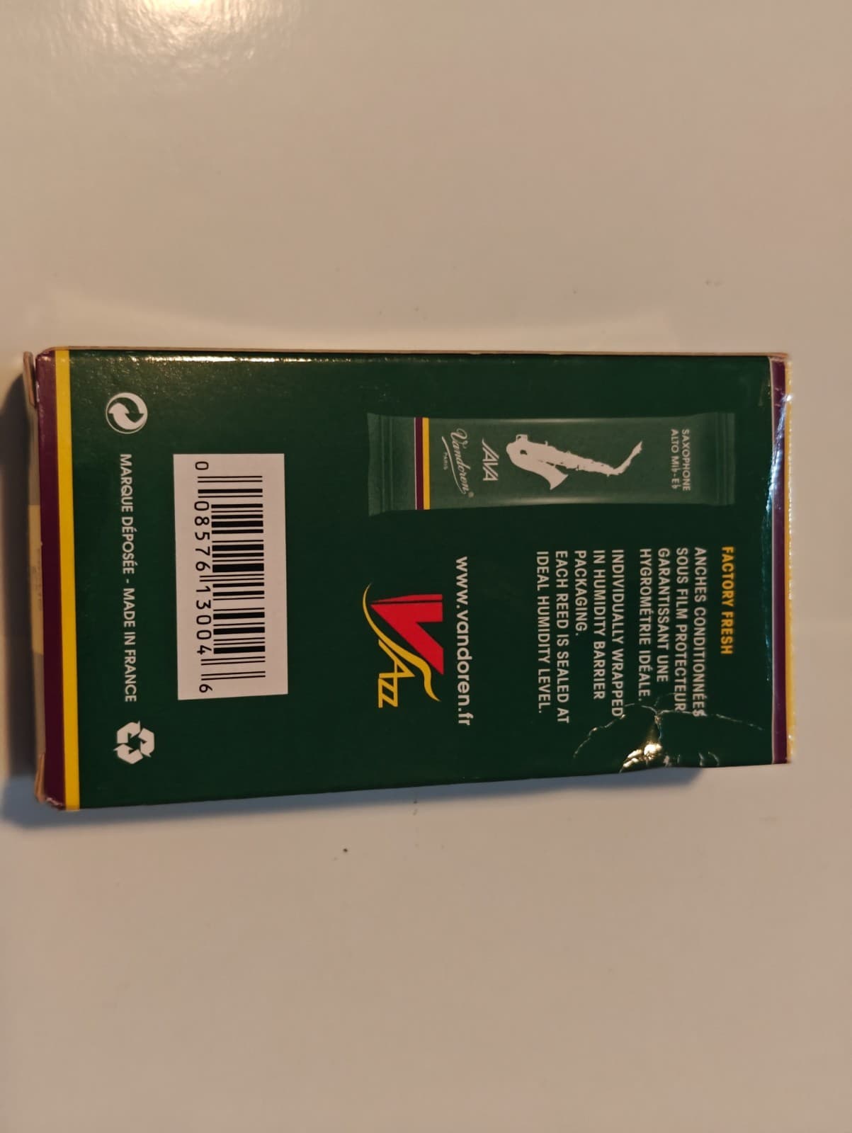 Vandoren Java #3 Alto Saxophone Reeds, Green Box 3
