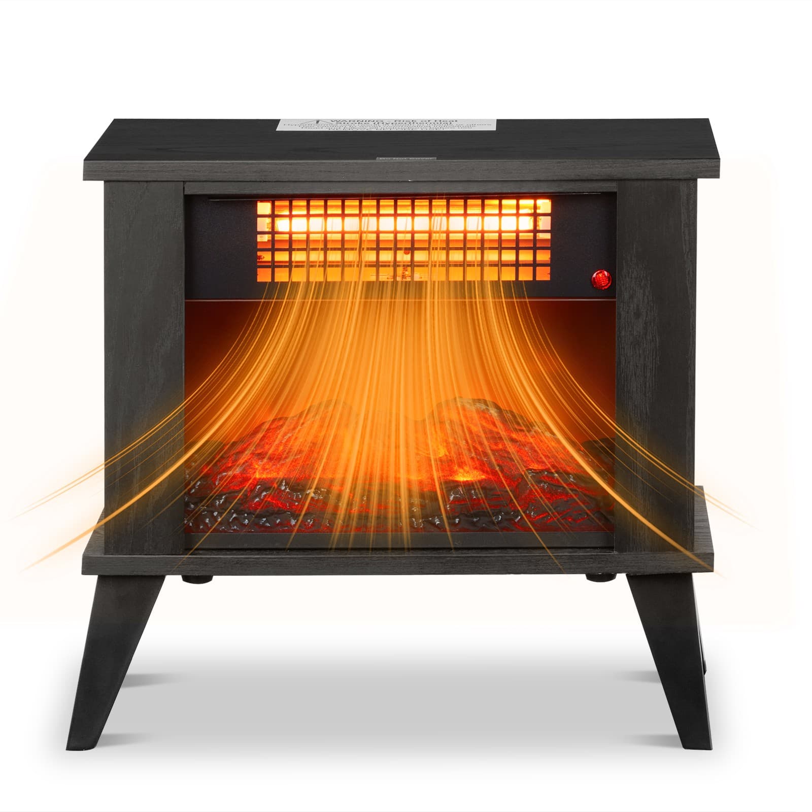 ZOKOP Electric Fireplace Stove, 1000W 120V Electric Space Heater for Indoor Use 2