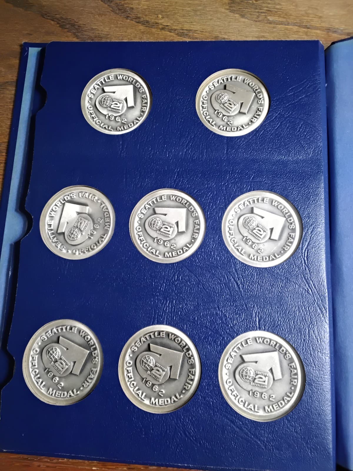 World Fair Medals, Seatle 1962 in a Whitmen Album 6