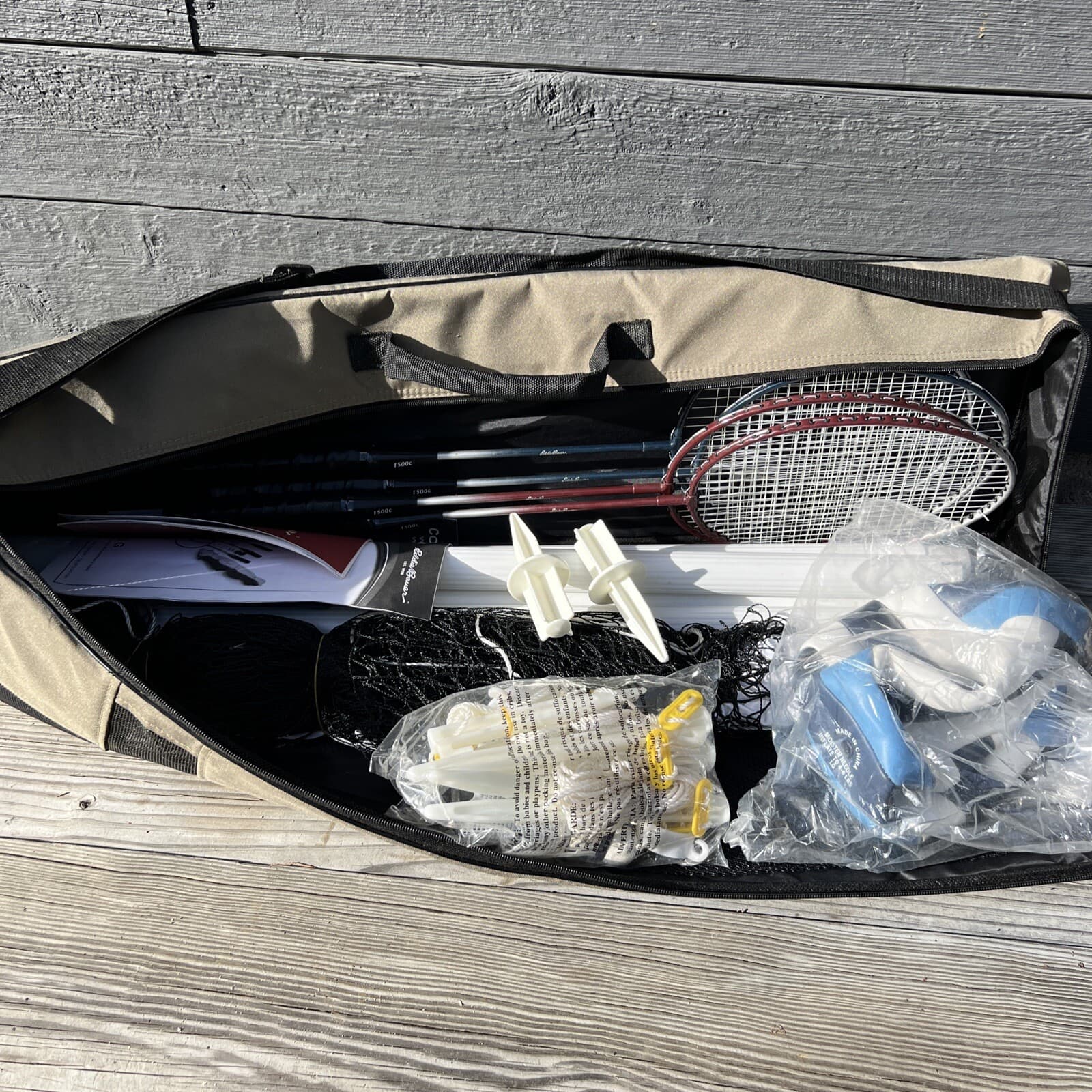 Eddie Bauer Competition Badminton/Volley Ball Set with Carrying Bag 6