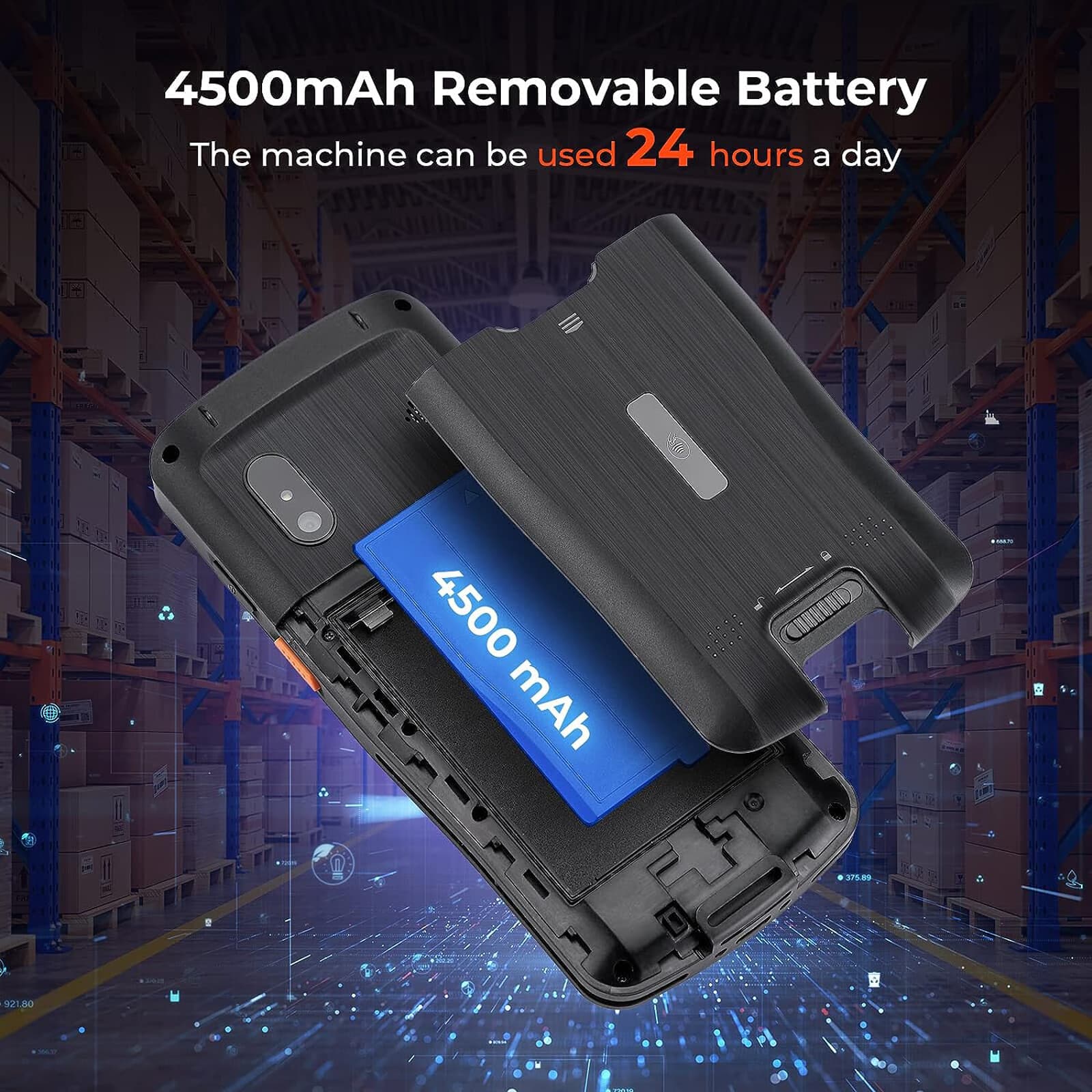 MUNBYN Android 11 Barcode Scanner Zebra SE4710 2D/1D Handheld Computer Scanner 5