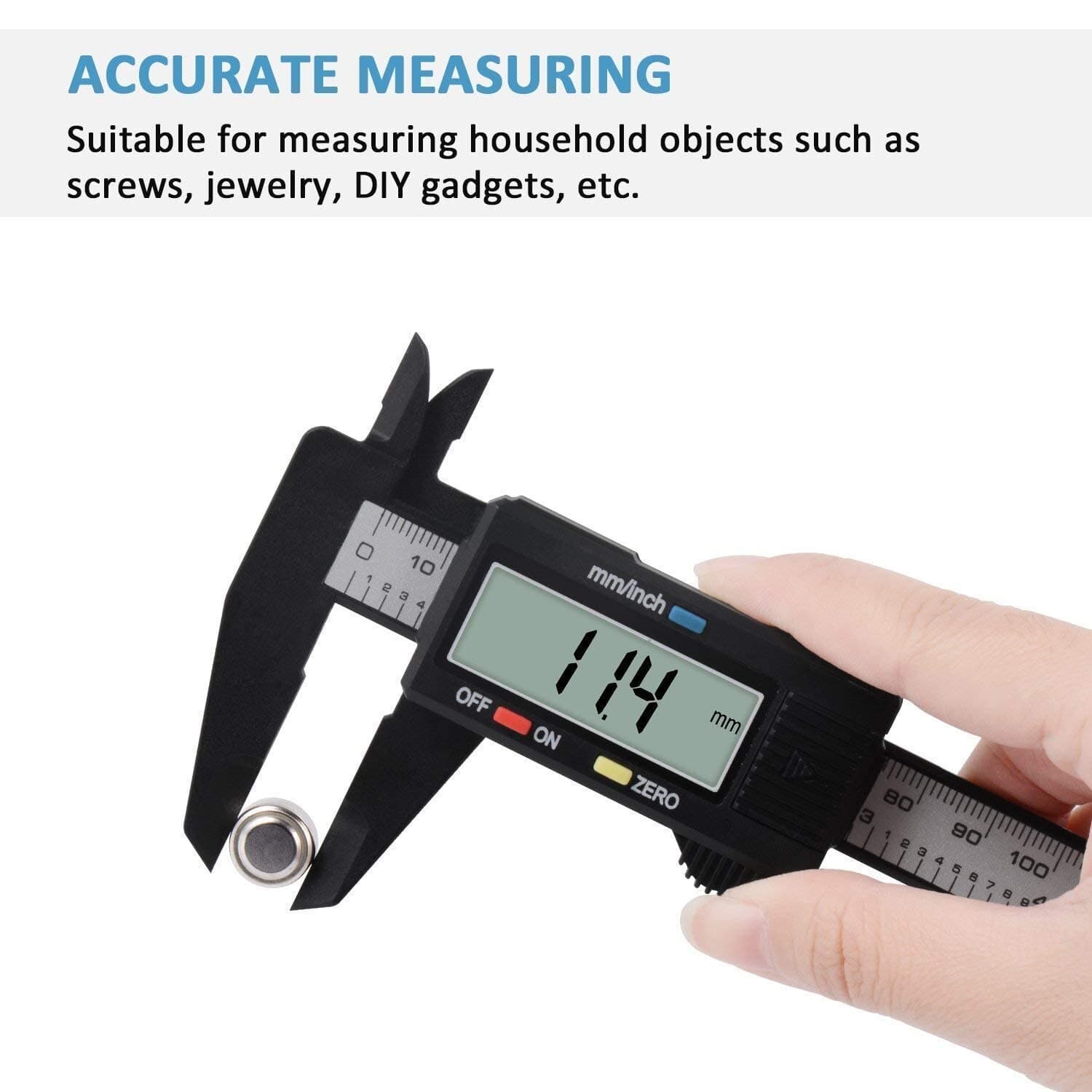 6" 150mm Digital Caliper Micrometer LCD Gauge Vernier Electronic Measuring Tool 3