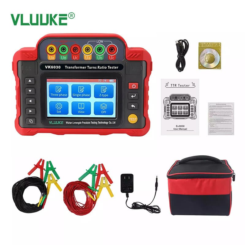 Handheld Transformer Turns Ratio Tester Ratio Group Meter 3 Phase Single Phase 3