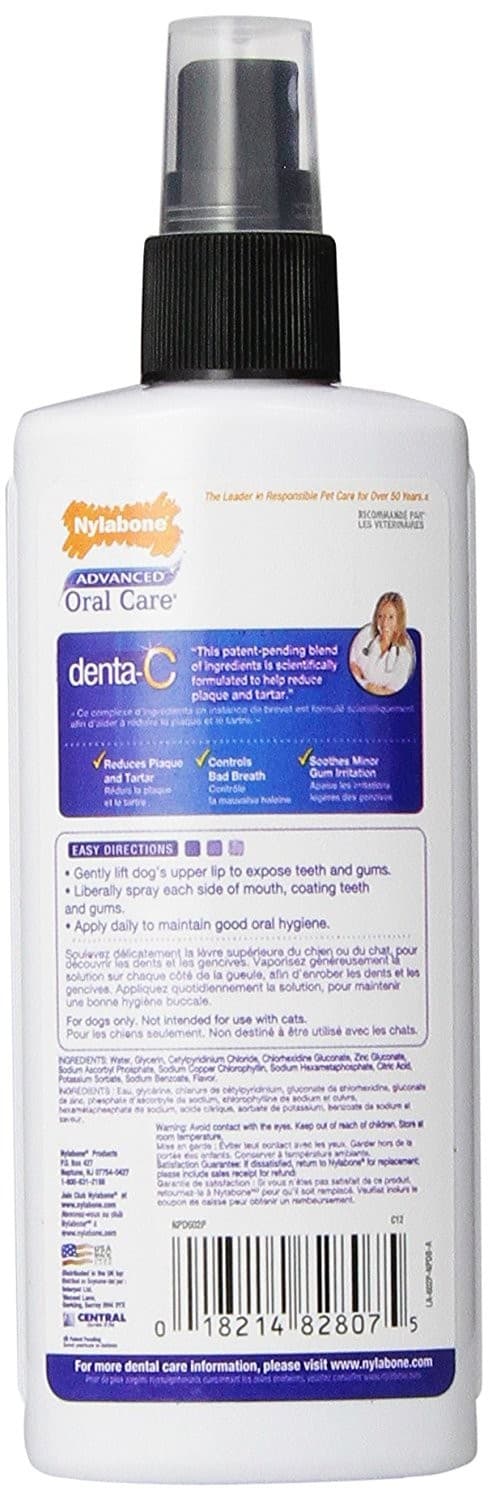 Nylabone Advanced Oral Care Dental Spray 4 ounce  Breath Freshener for Dogs 2