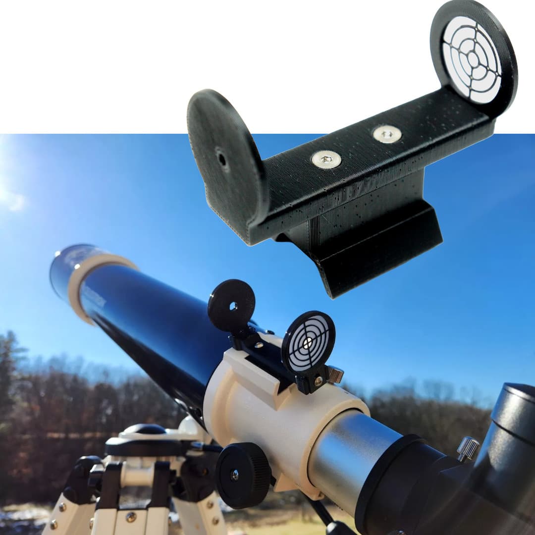 Solar Finder Scope for Telescopes (Black) - Easy Alignment - Vixen / Synta Mount