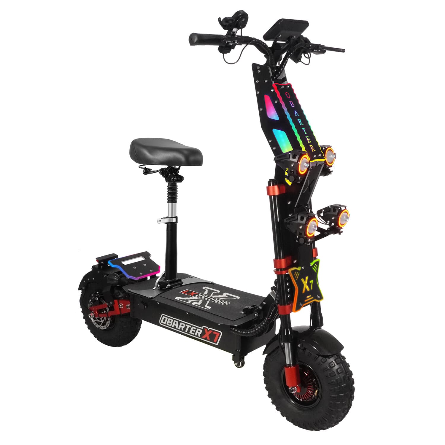 Adult Electric Scooter 55 Mph 14" Tires 90 Miles Range 8000W Motor 60V40AH Gift 2