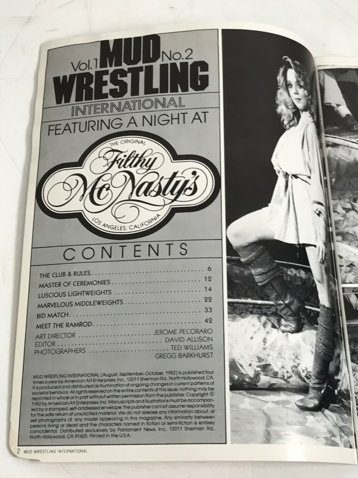 Filthy Me Nasty’s Mud Wrestling International Vol.1 No.2 Collector’s Edition 2