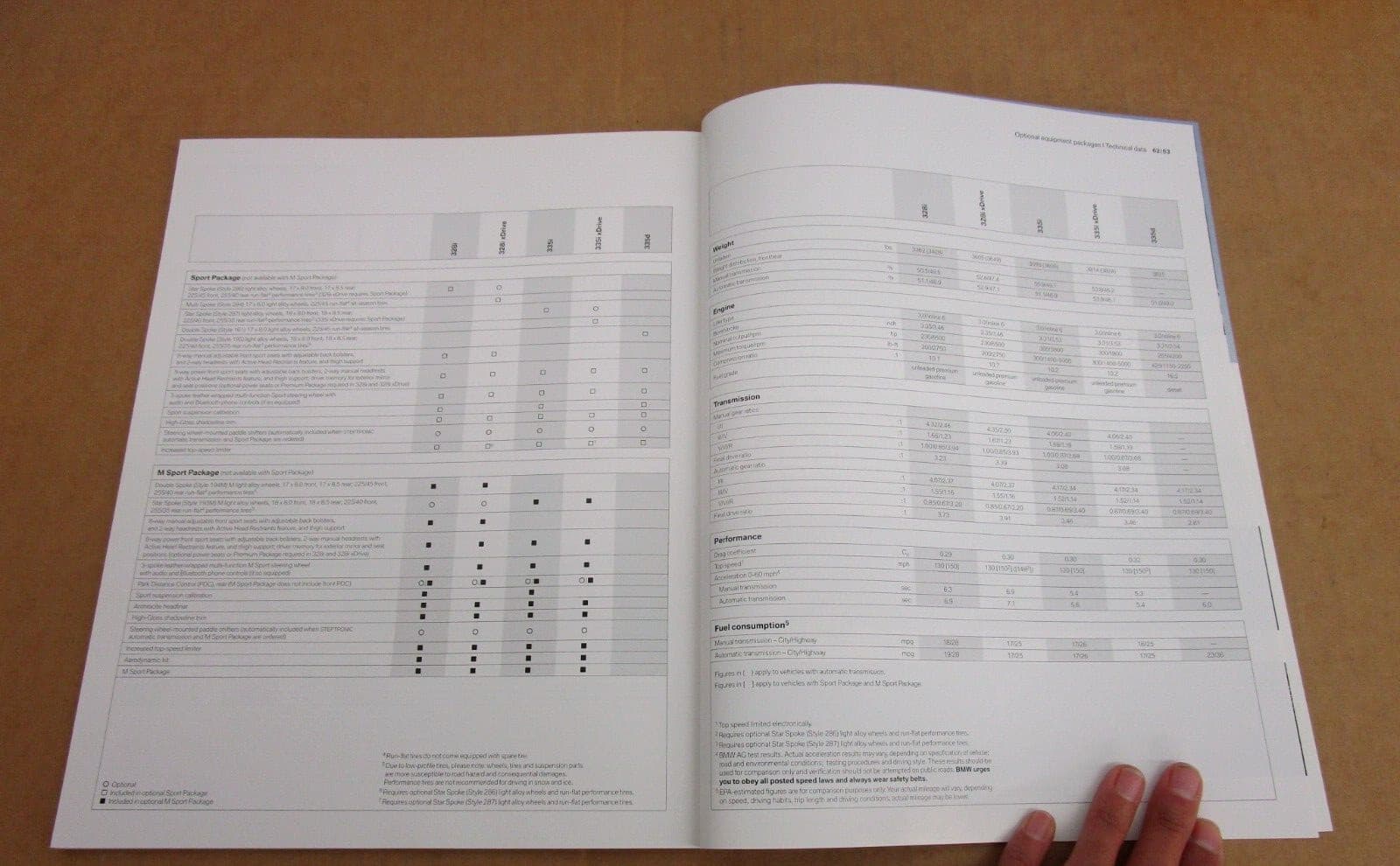 2010 BMW 3 series sedan 328i 335i 335d sales brochure 68 pg ORIGINAL literature 3