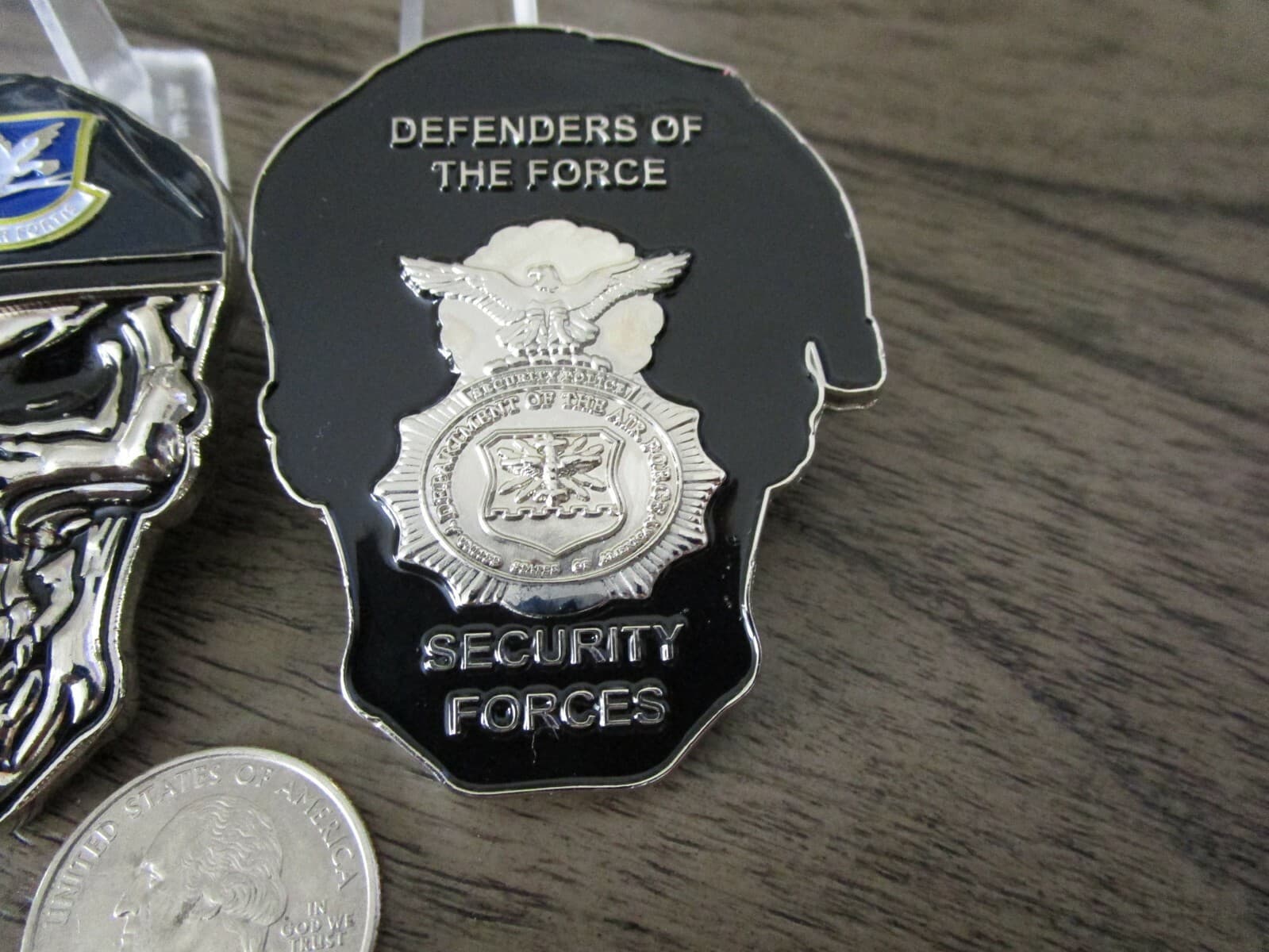 USAF Security Forces MP's SF Defenders of the Force Reapers Skull Challenge Coin 3
