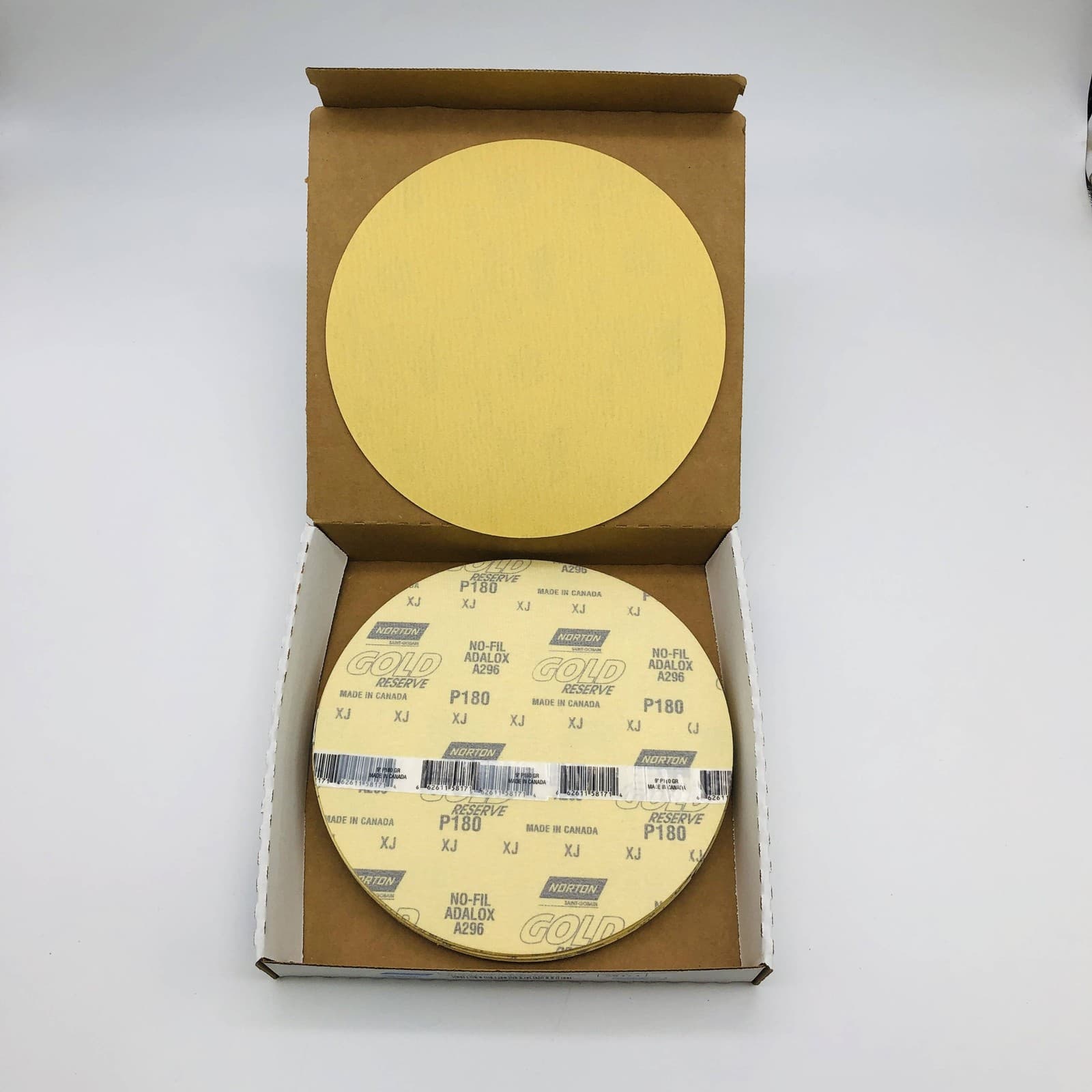 Norton 66261158171 Sanding Discs 9" Hook & Loop P180 Porter Cable 7800 15pk 4