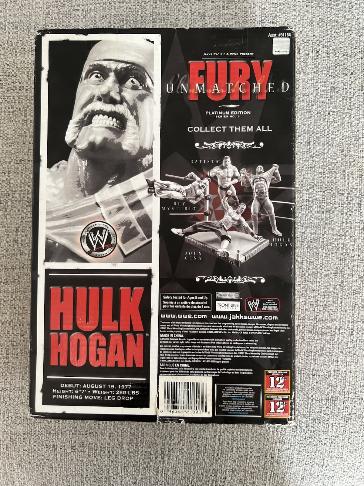WWE Signed Unmatched Fury Hulk Hogan Action Figure Autographed WWF PSA DNA COA 6