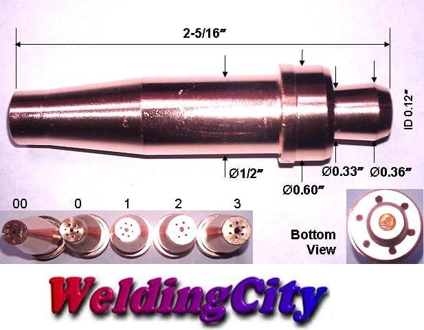 WeldingCity® Acetylene Cutting Tip 3-101 #2 for Victor Torch | US Seller Fast 3