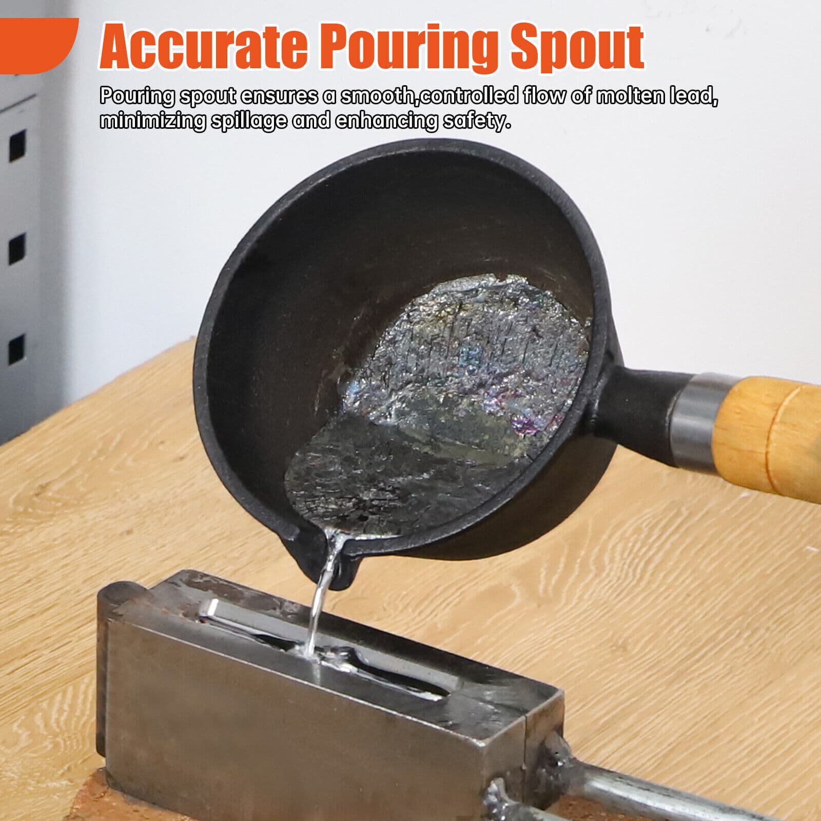 Lead Melting Pot Electric Metal Smelting Furnace for DIY Fishing Weight Mold US 5