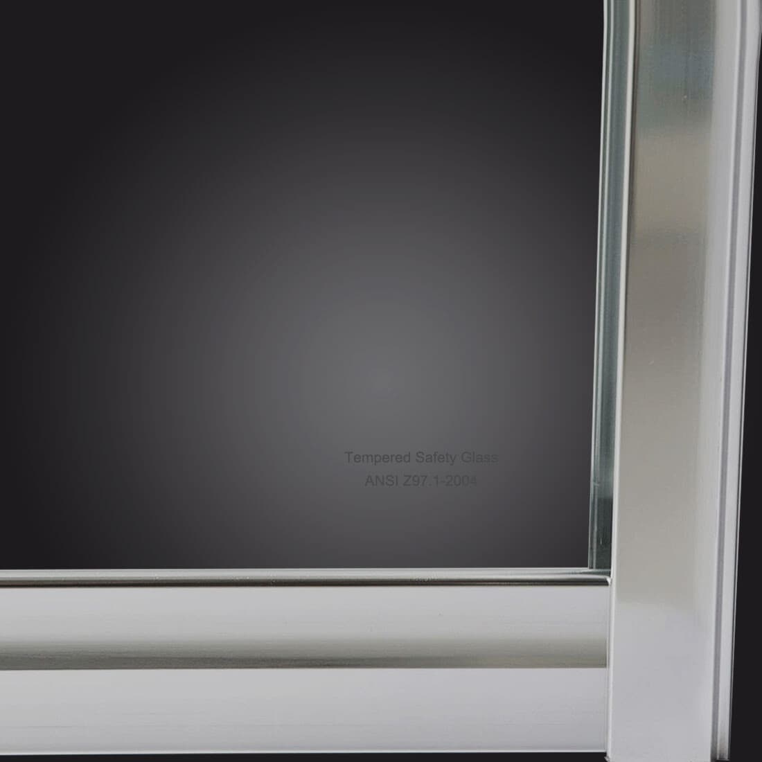 SUNNY 60"W x 57H" Semi-Frameless Sliding Tub Shower Door Tempered Glass, Chrome 6