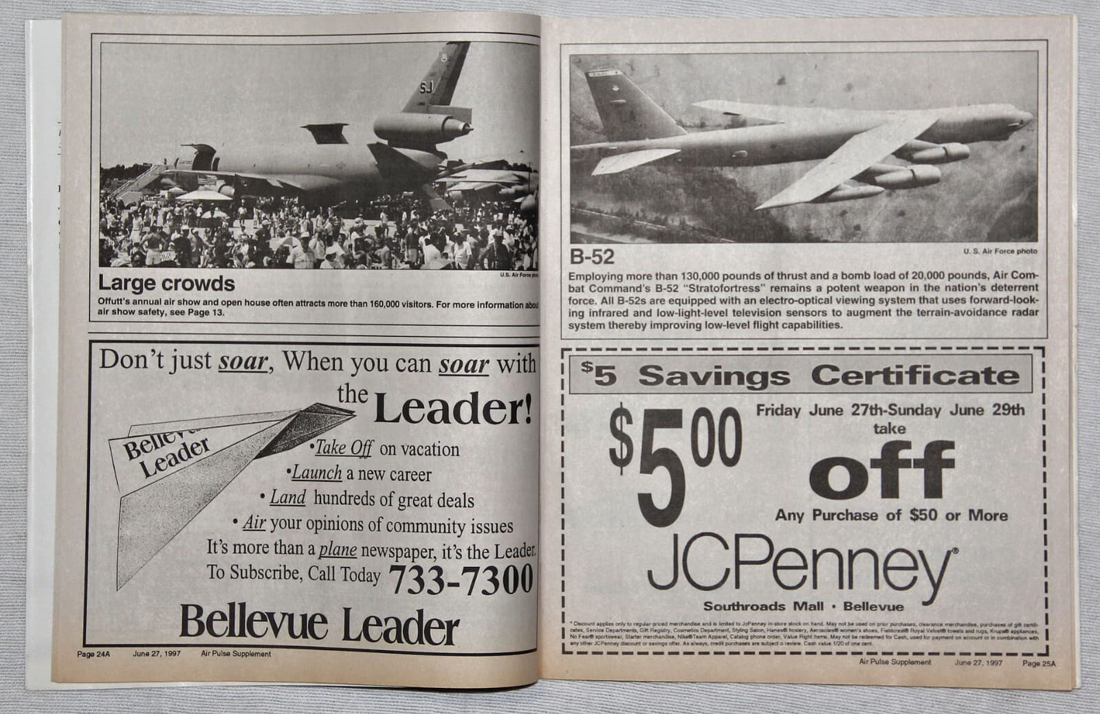 LOT OF 8 VINTAGE GRAND ISLAND AIR SHOW & STRAGIC AIR COMMAND OPEN HOUSE PROGRAMS 6