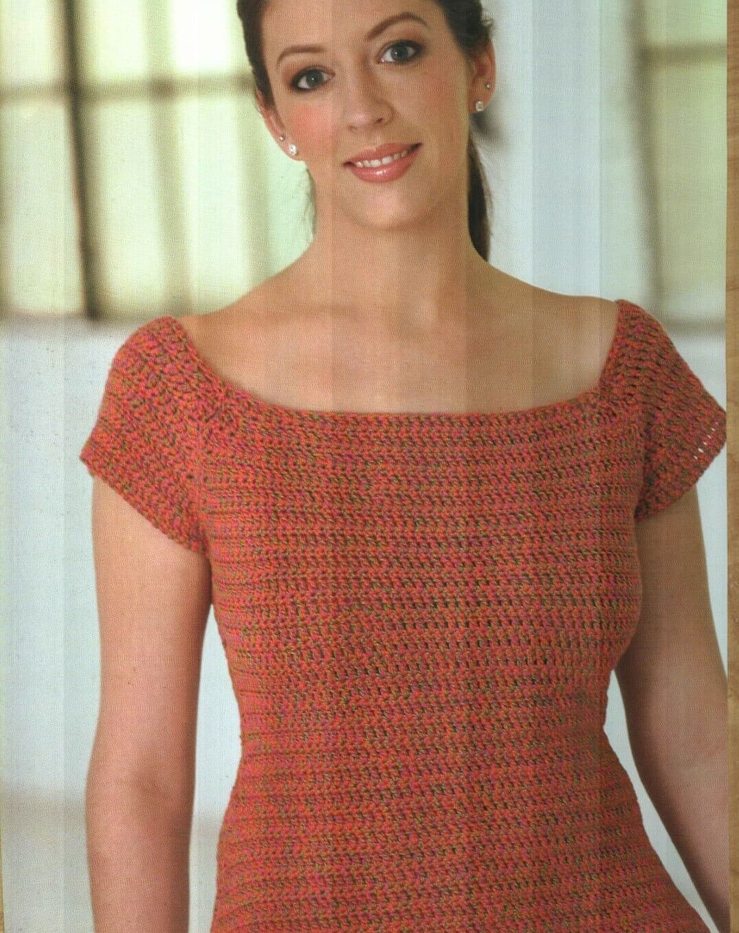 STACY TOP 6 SIZES WOMEN'S CROCHET PATTERN INSTRUCTIONS