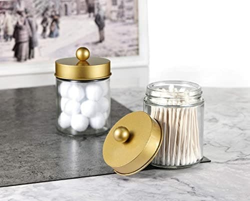  Apothecary Jars Bathroom Storage Organizer -Countertop Storage Organizer  6