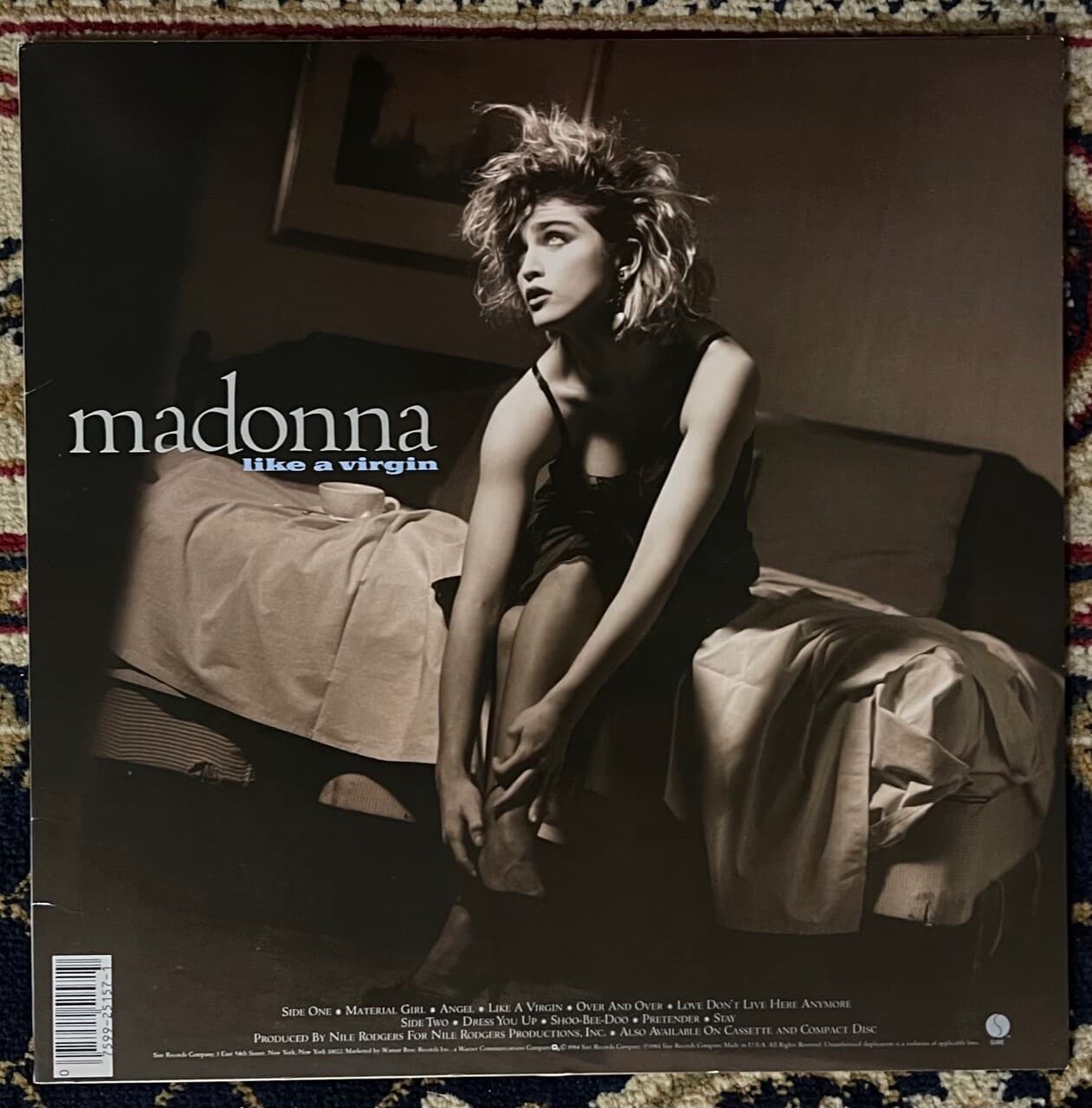 MADONNA LIKE A VIRGIN GSD PROMO WHITE VINYL RECORD ALBUM & 2 PROMOTIONAL ITEMS 3