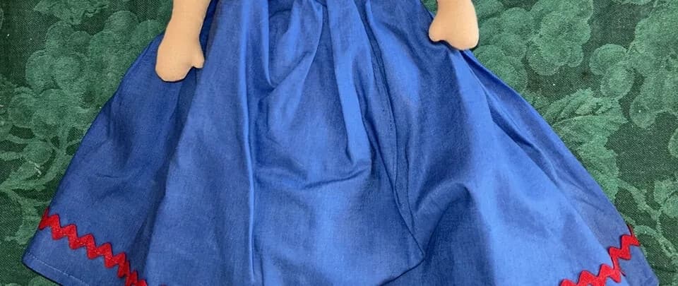 Vintage Topsy Turvy Doll 15” Tall 1950 Unique Black Americana Edith Flack Ackley 6