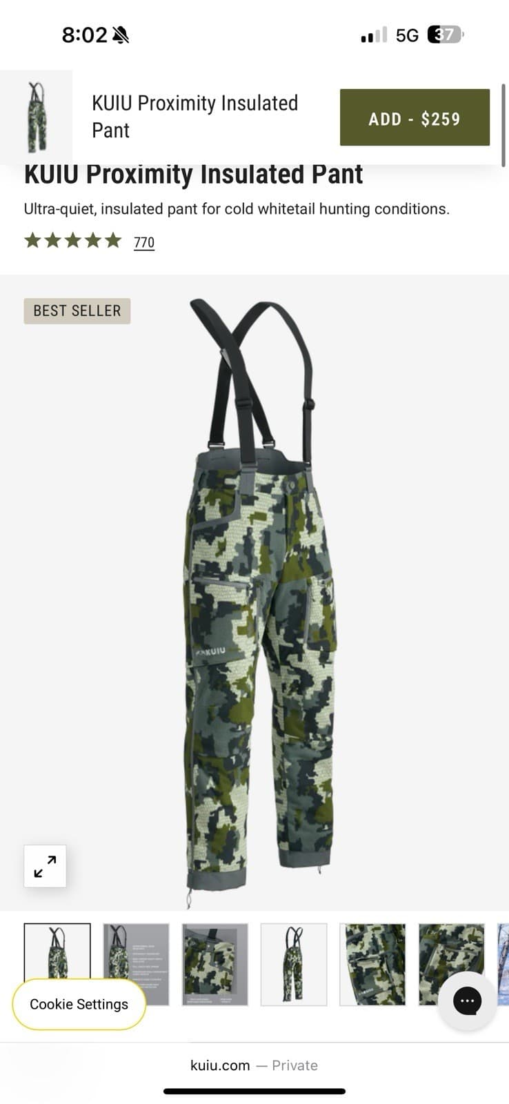 Kuiu Proximity Pants(42 Reg) And Jacket (2xl) 2