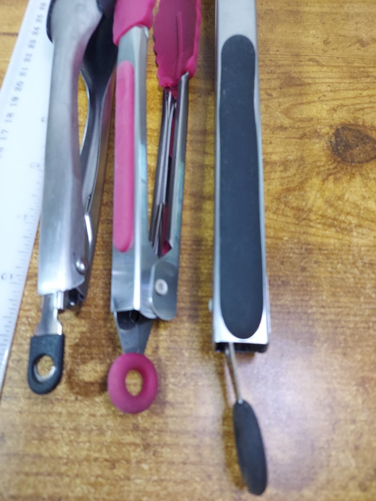 Set of 3 Kitchen Tongs 13" 7.5" 7.5" 5