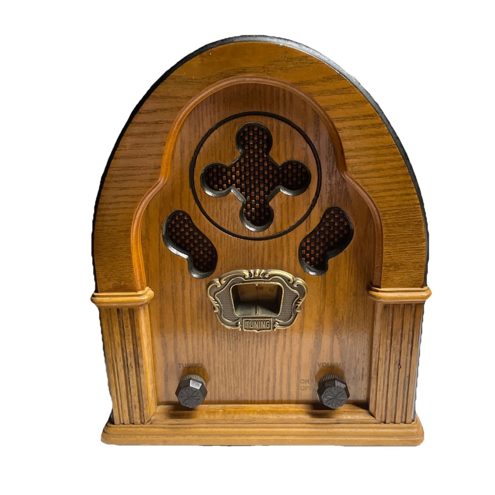 Classic Collectors Edition AM-FM Radio Model 9720 Cathedral Style Works