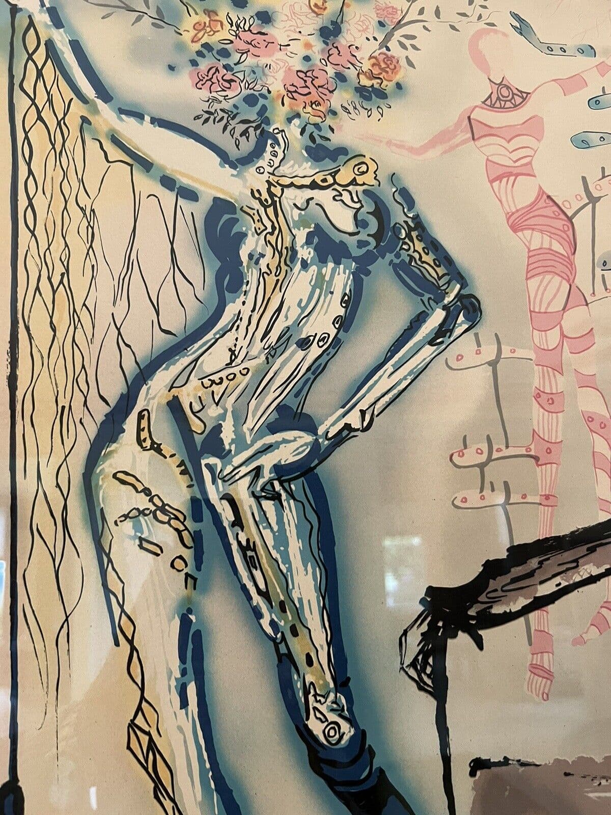 Salvador Dali Hand Signed Framed Lithograph “Ballet of Flowers” #320/350 6