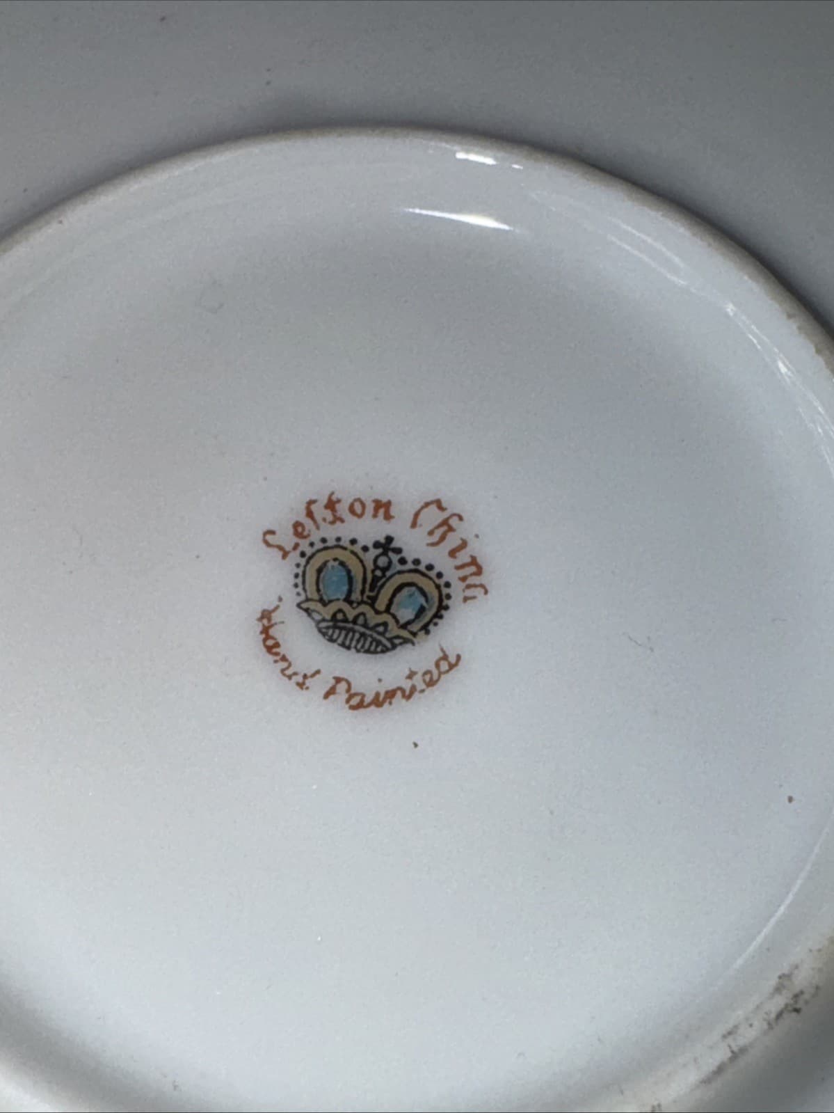 Lefton Vintage Small Snack Tray With Yellow Flowers Porcelain 5