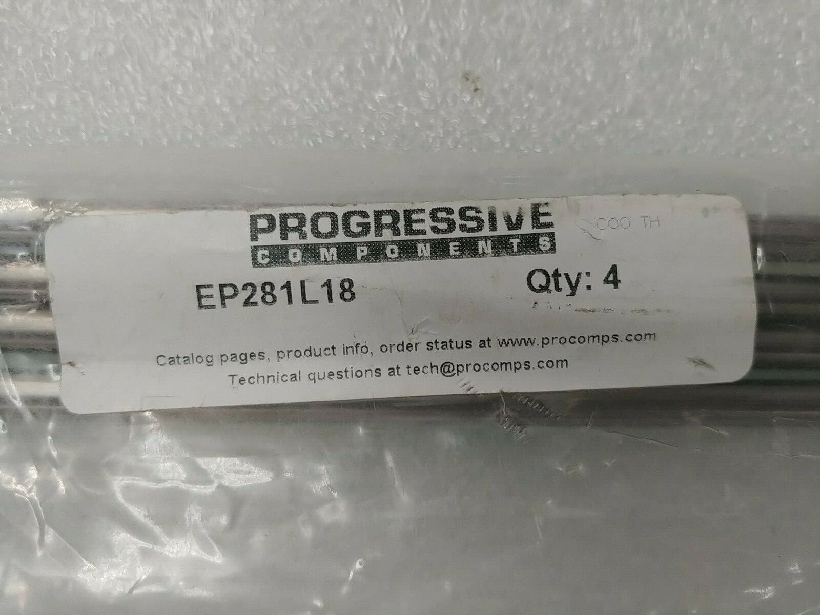 (Qty of 4) Progressive Components EP281L18 Mold Die Ejector Pin 9/32" X 18" Long 2