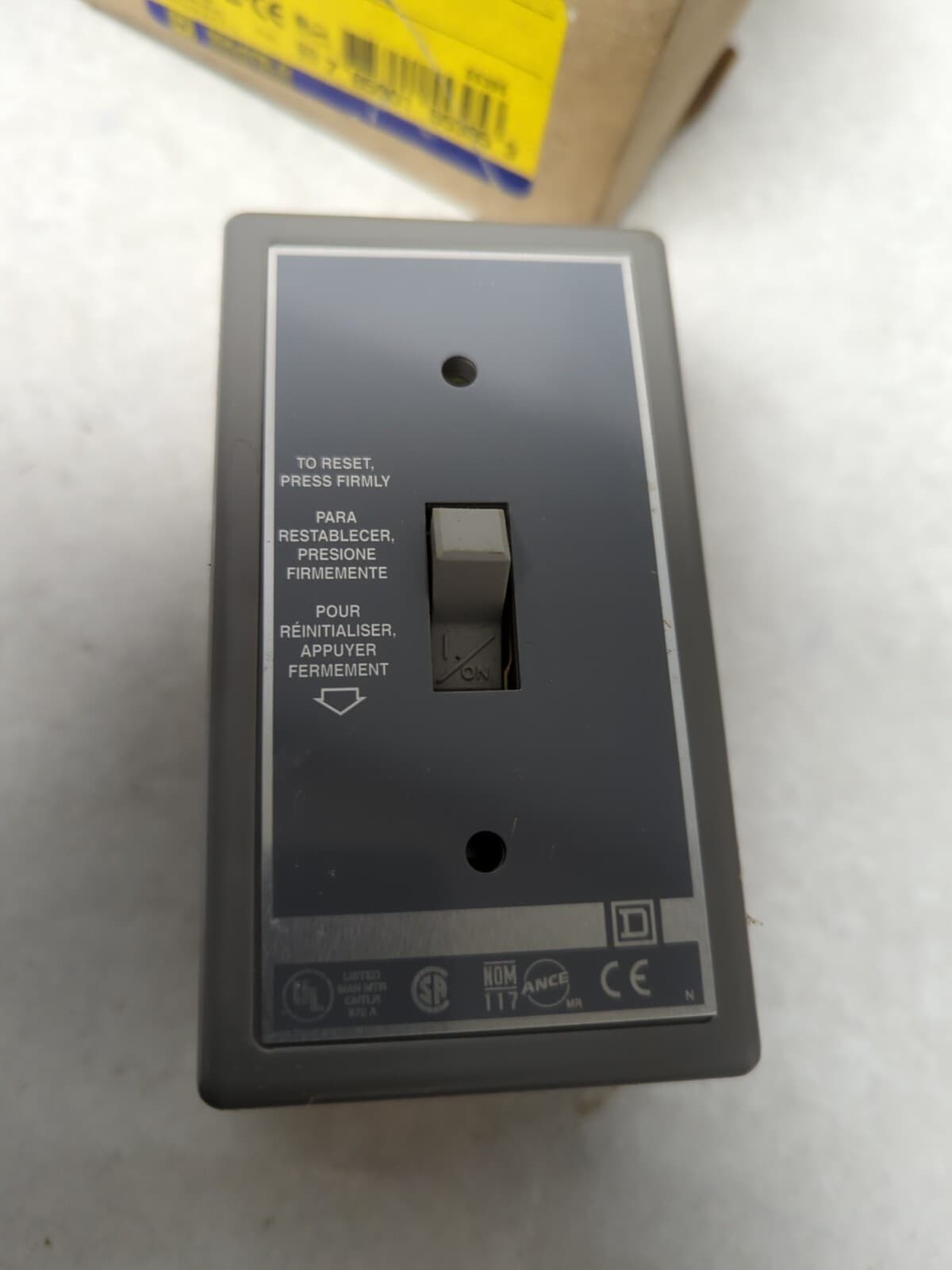 SQUARE D,2510FG2,FHP MANUAL MOTOR STARTER NEMA 1 ENCLOSURE NOS 6